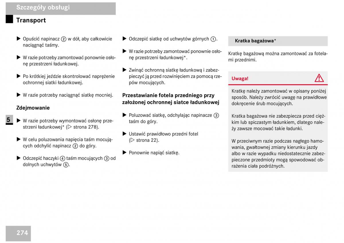 Mercedes Benz Vito W639 instrukcja obslugi / page 276