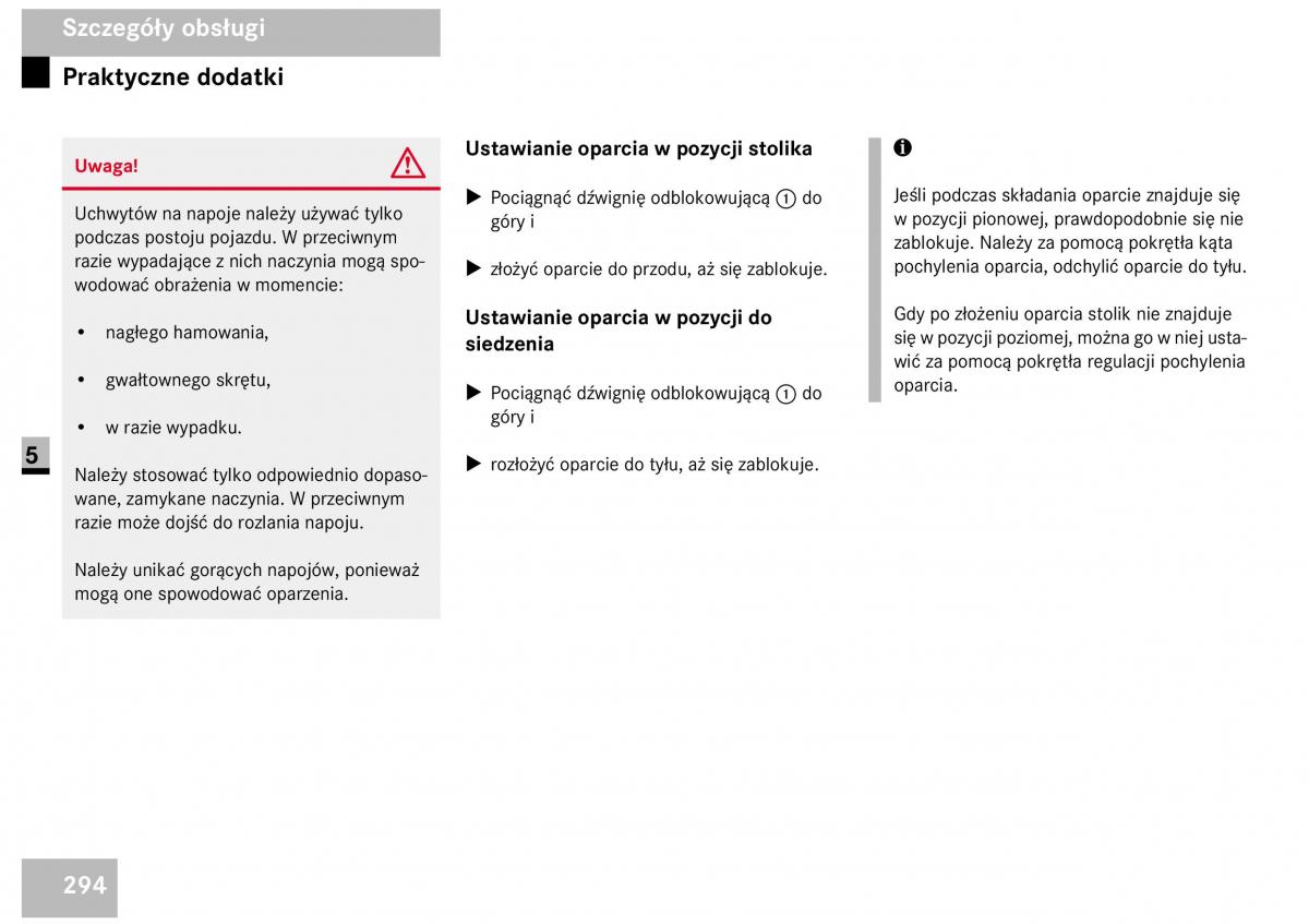 Mercedes Benz Vito W639 instrukcja obslugi / page 296