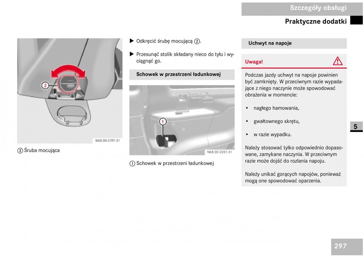 Mercedes Benz Vito W639 instrukcja obslugi / page 299