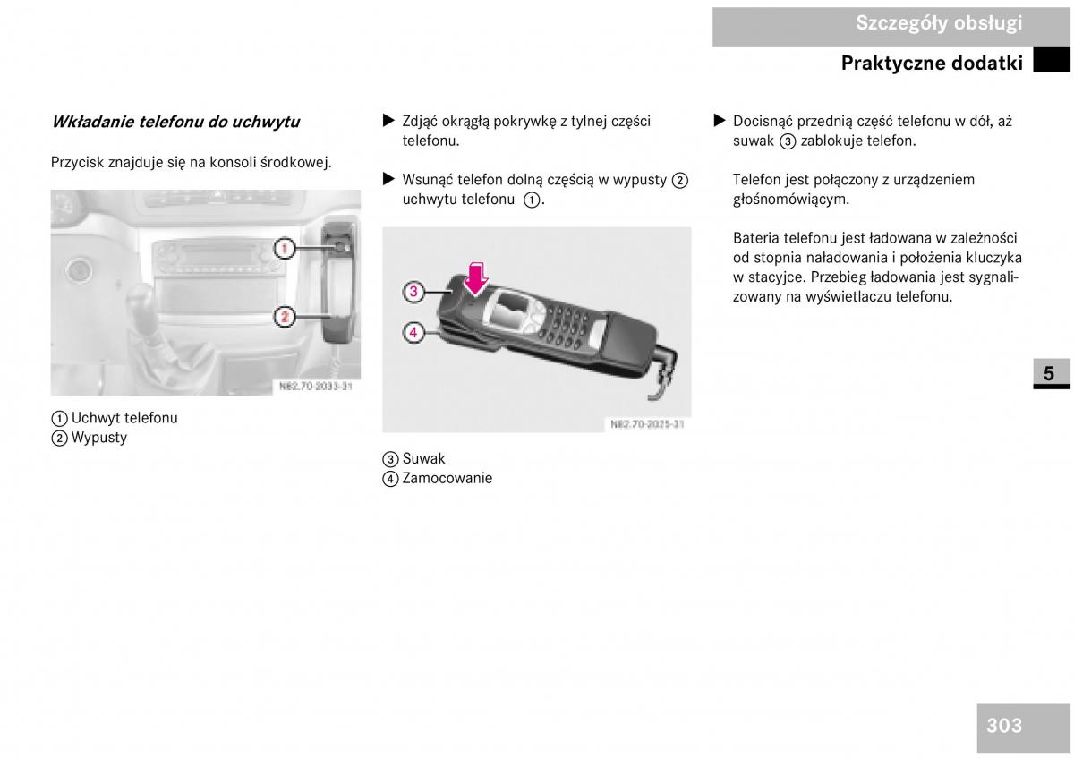 Mercedes Benz Vito W639 instrukcja obslugi / page 305