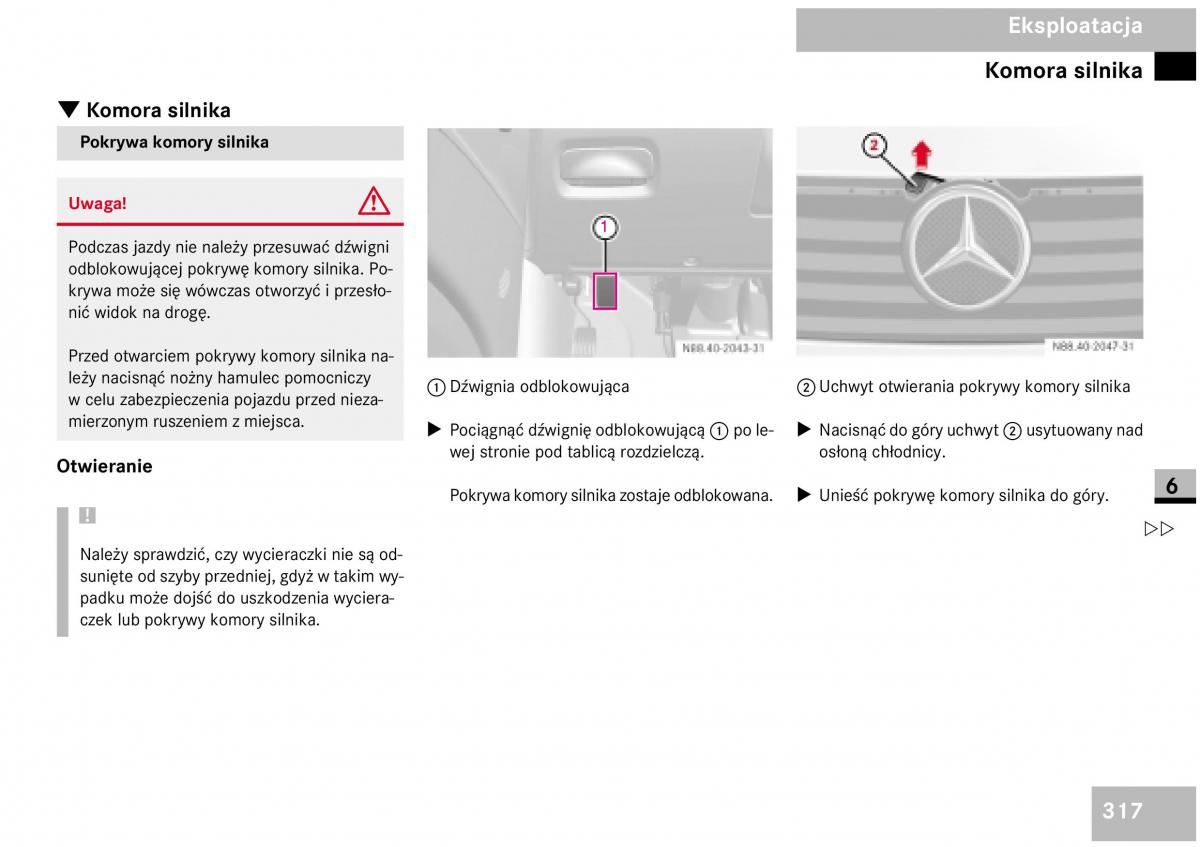 Mercedes Benz Vito W639 instrukcja obslugi / page 319