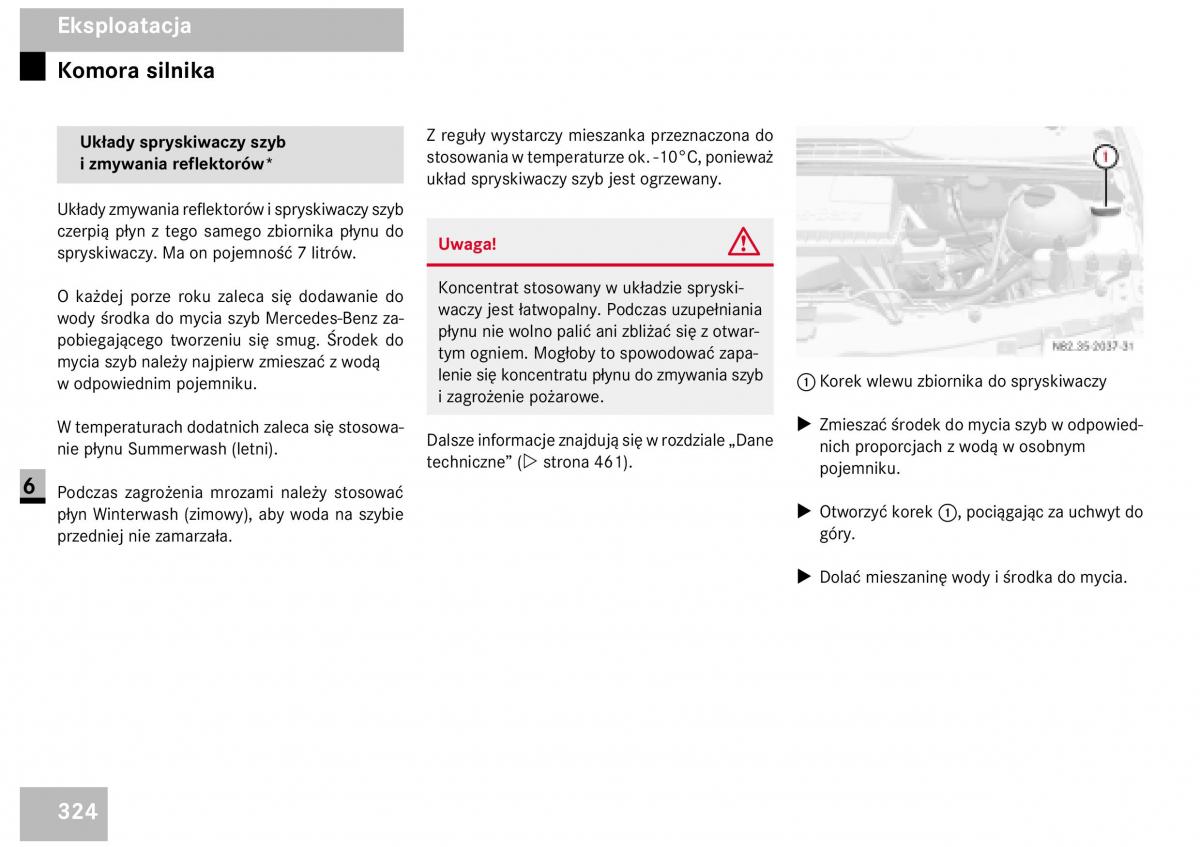 Mercedes Benz Vito W639 instrukcja obslugi / page 326