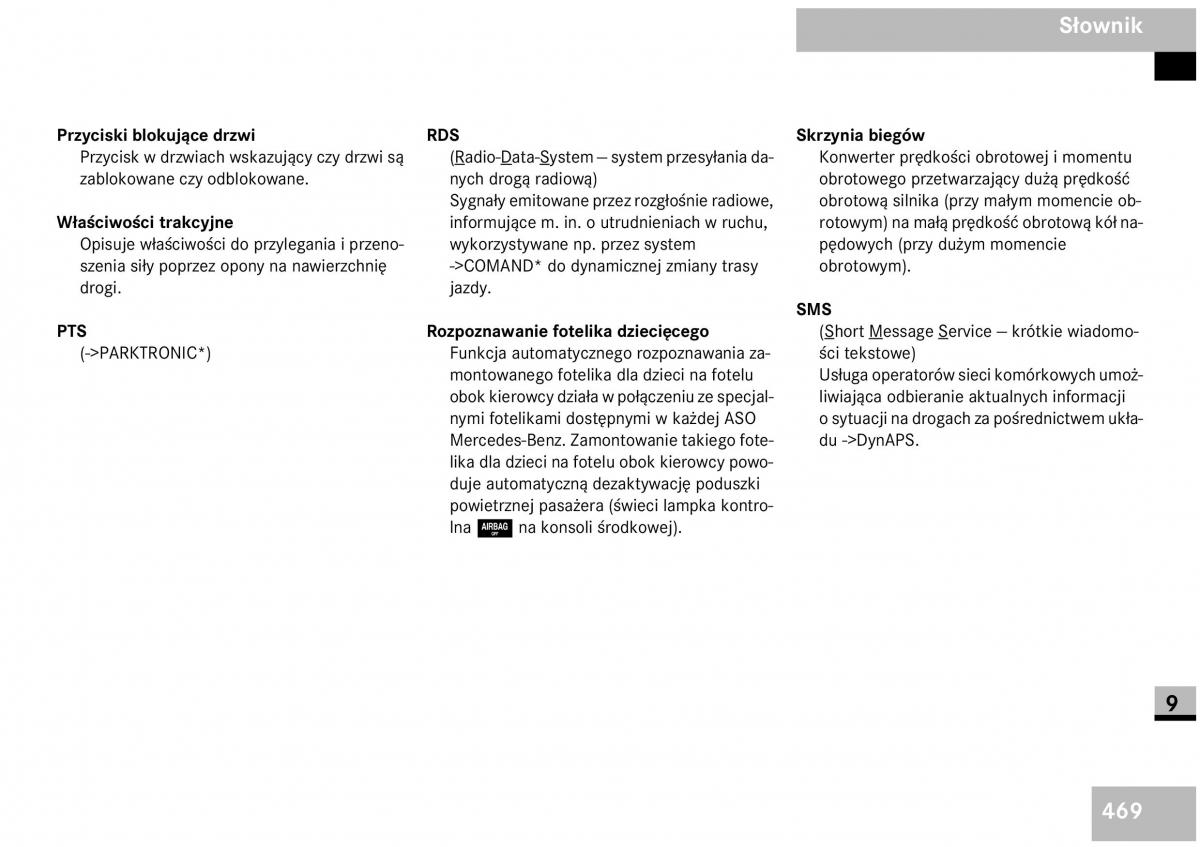 Mercedes Benz Vito W639 instrukcja obslugi / page 470