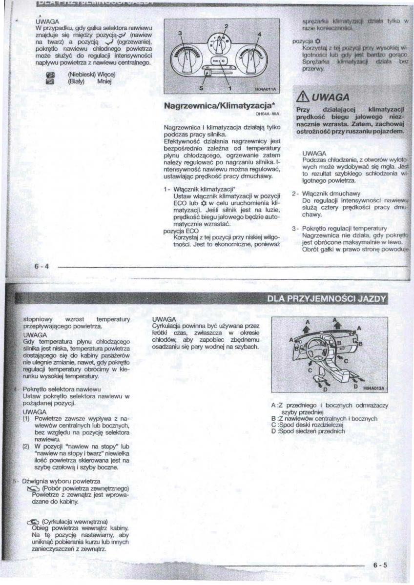 Mitsubishi Carisma instrukcja obslugi / page 56