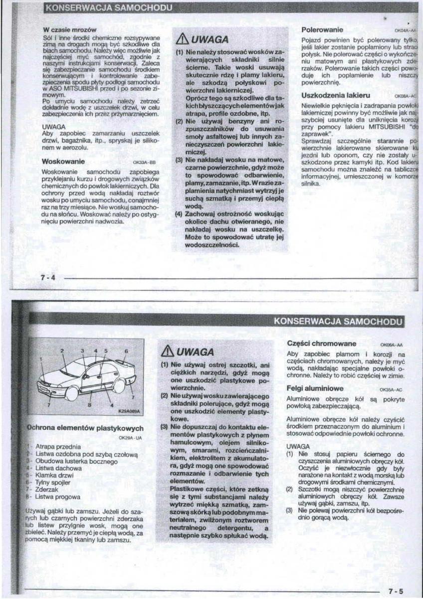 Mitsubishi Carisma instrukcja obslugi / page 67