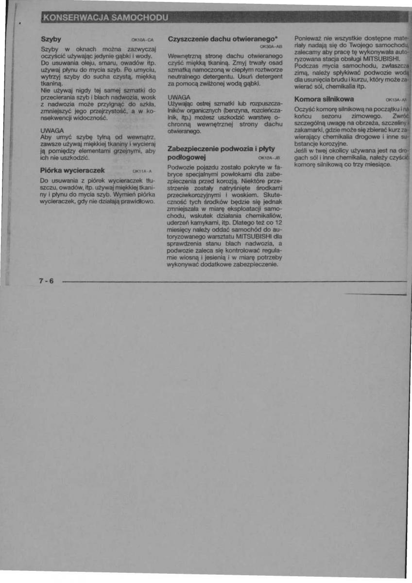 Mitsubishi Carisma instrukcja obslugi / page 68