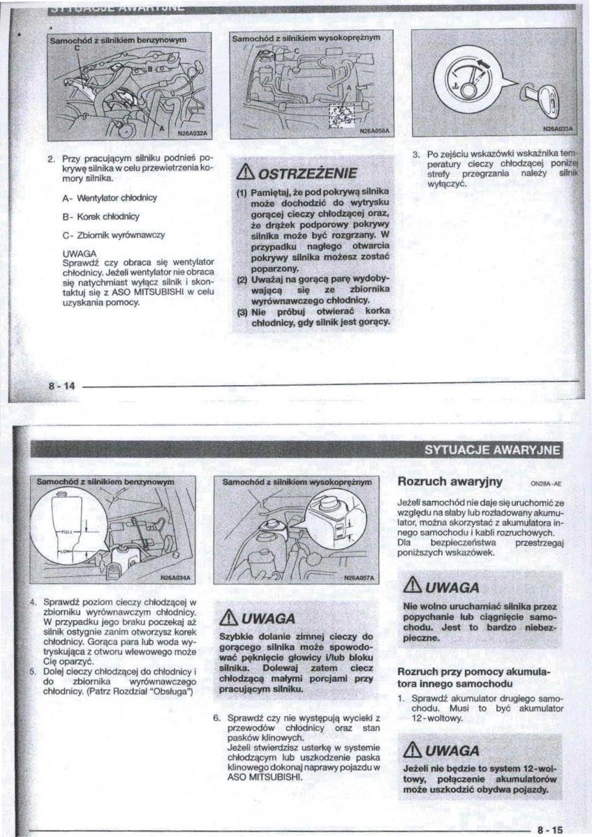 Mitsubishi Carisma instrukcja obslugi / page 76