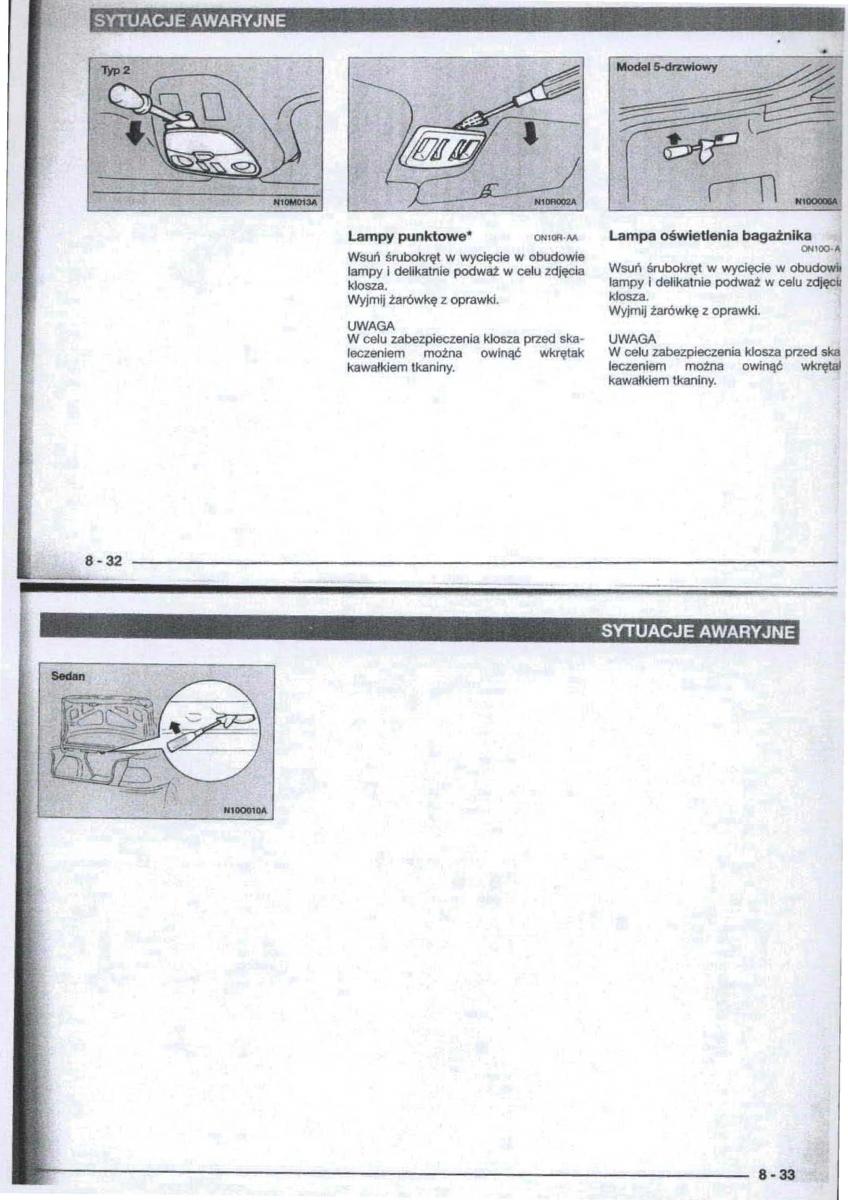 Mitsubishi Carisma instrukcja obslugi / page 85