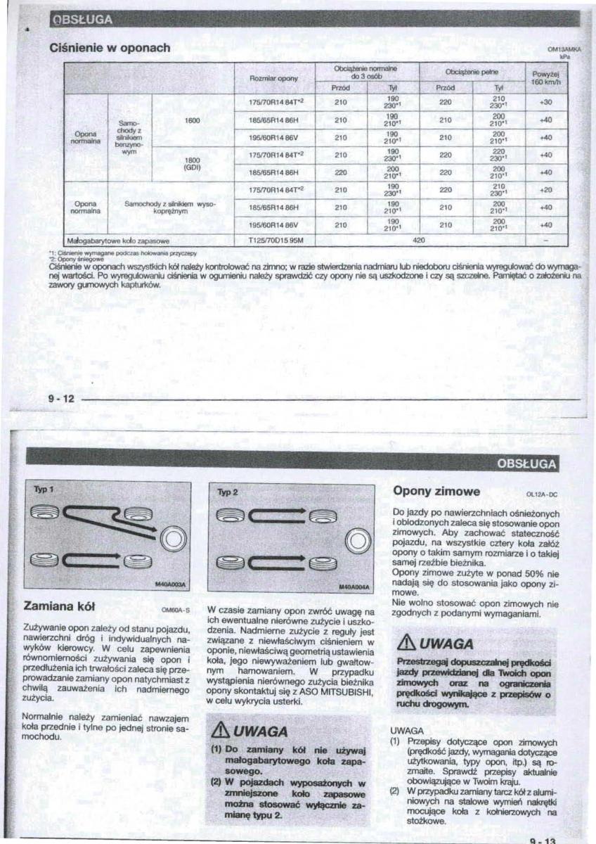 Mitsubishi Carisma instrukcja obslugi / page 92