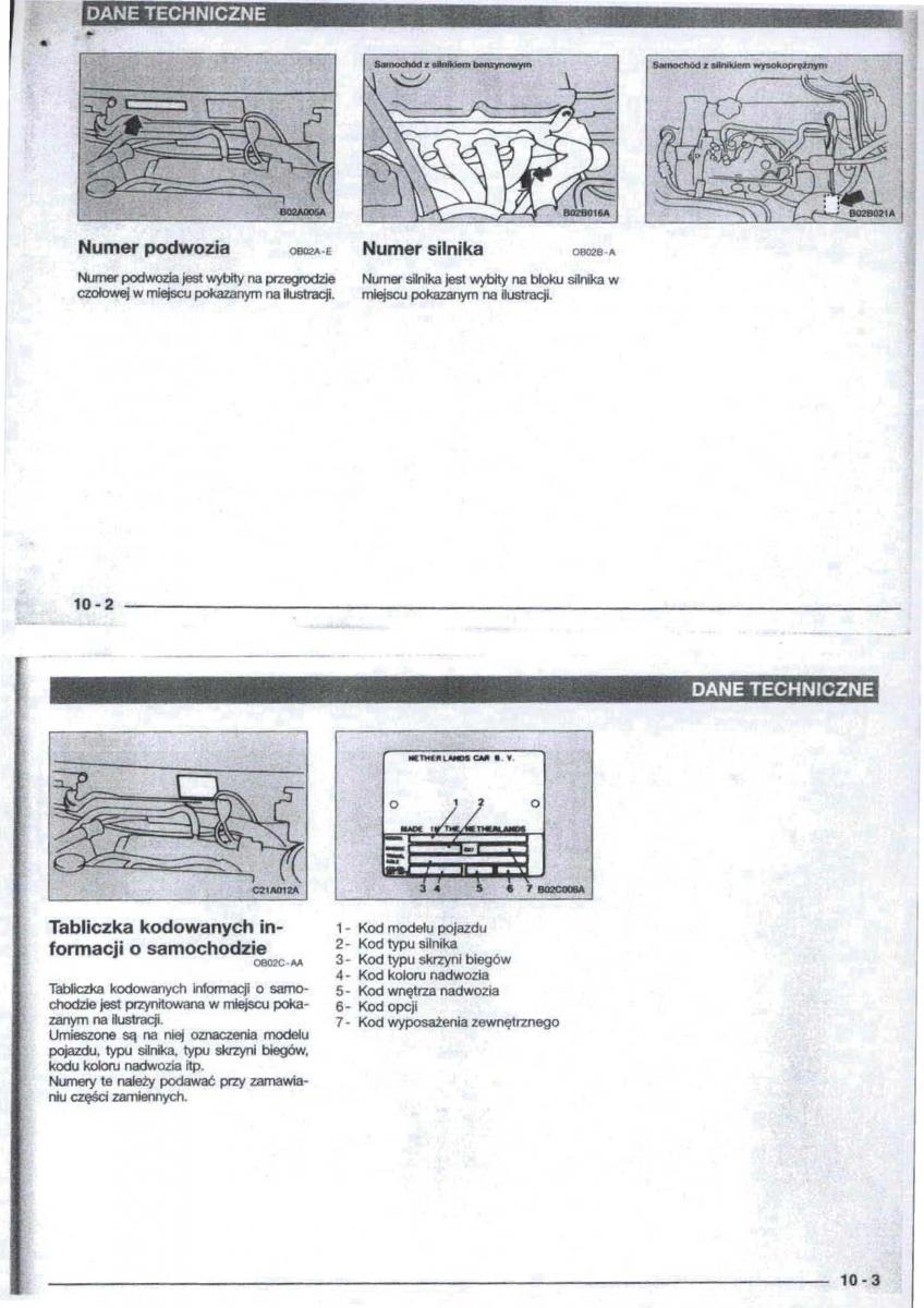 Mitsubishi Carisma instrukcja obslugi / page 96