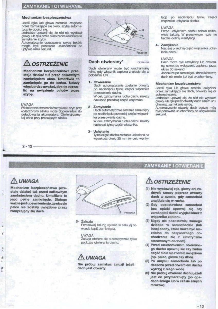 Mitsubishi Carisma instrukcja obslugi / page 12