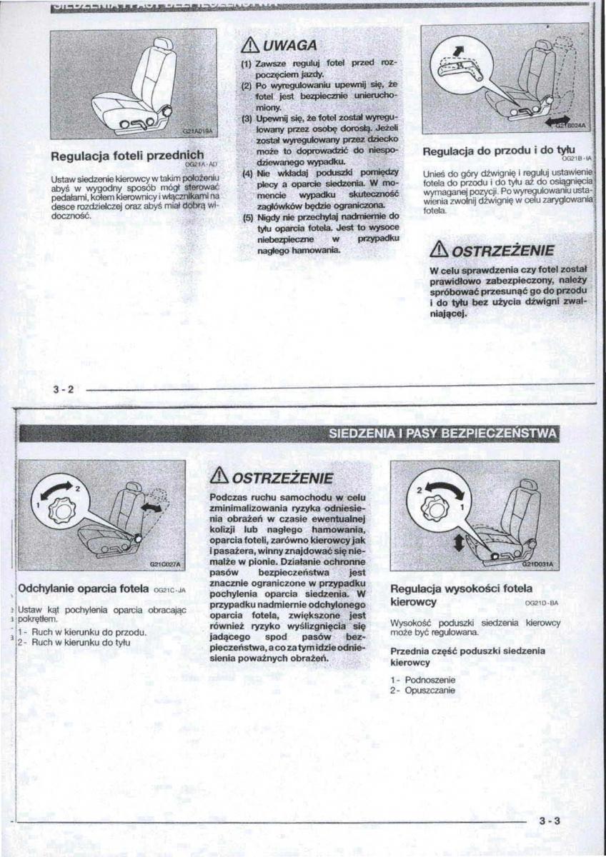 Mitsubishi Carisma instrukcja obslugi / page 15