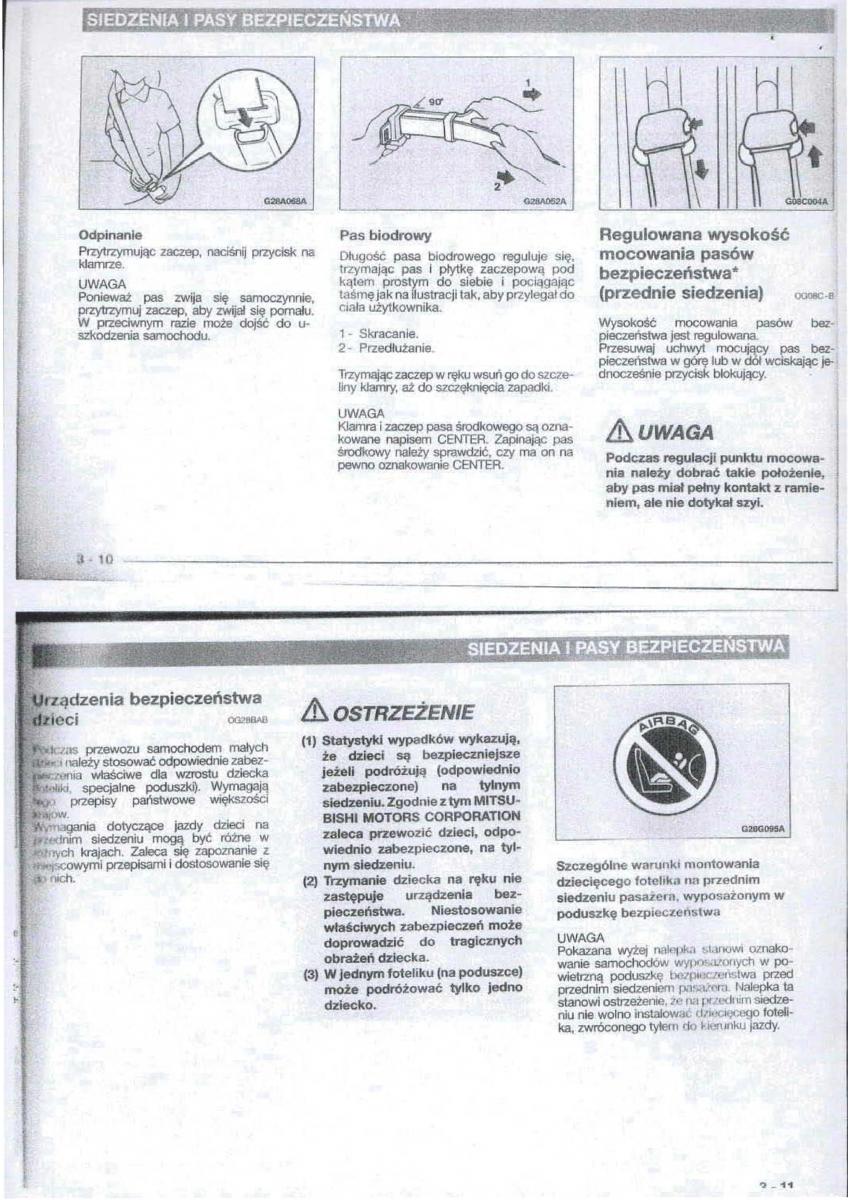 Mitsubishi Carisma instrukcja obslugi / page 19