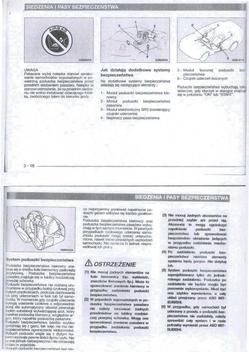 Mitsubishi Carisma instrukcja obslugi / page 22