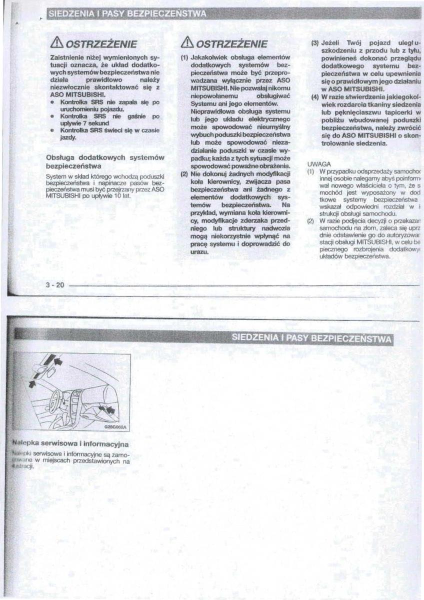 Mitsubishi Carisma instrukcja obslugi / page 24