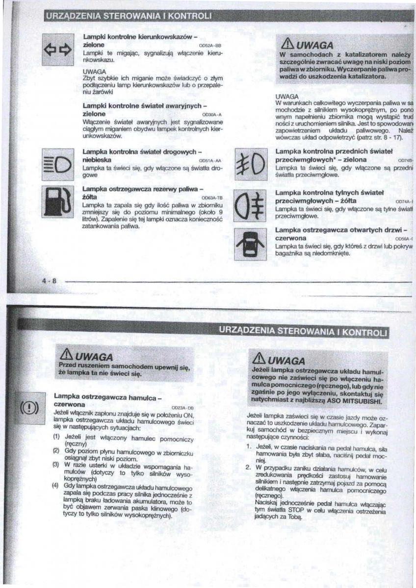 Mitsubishi Carisma instrukcja obslugi / page 29