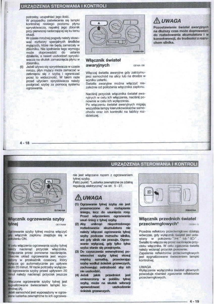 Mitsubishi Carisma instrukcja obslugi / page 34