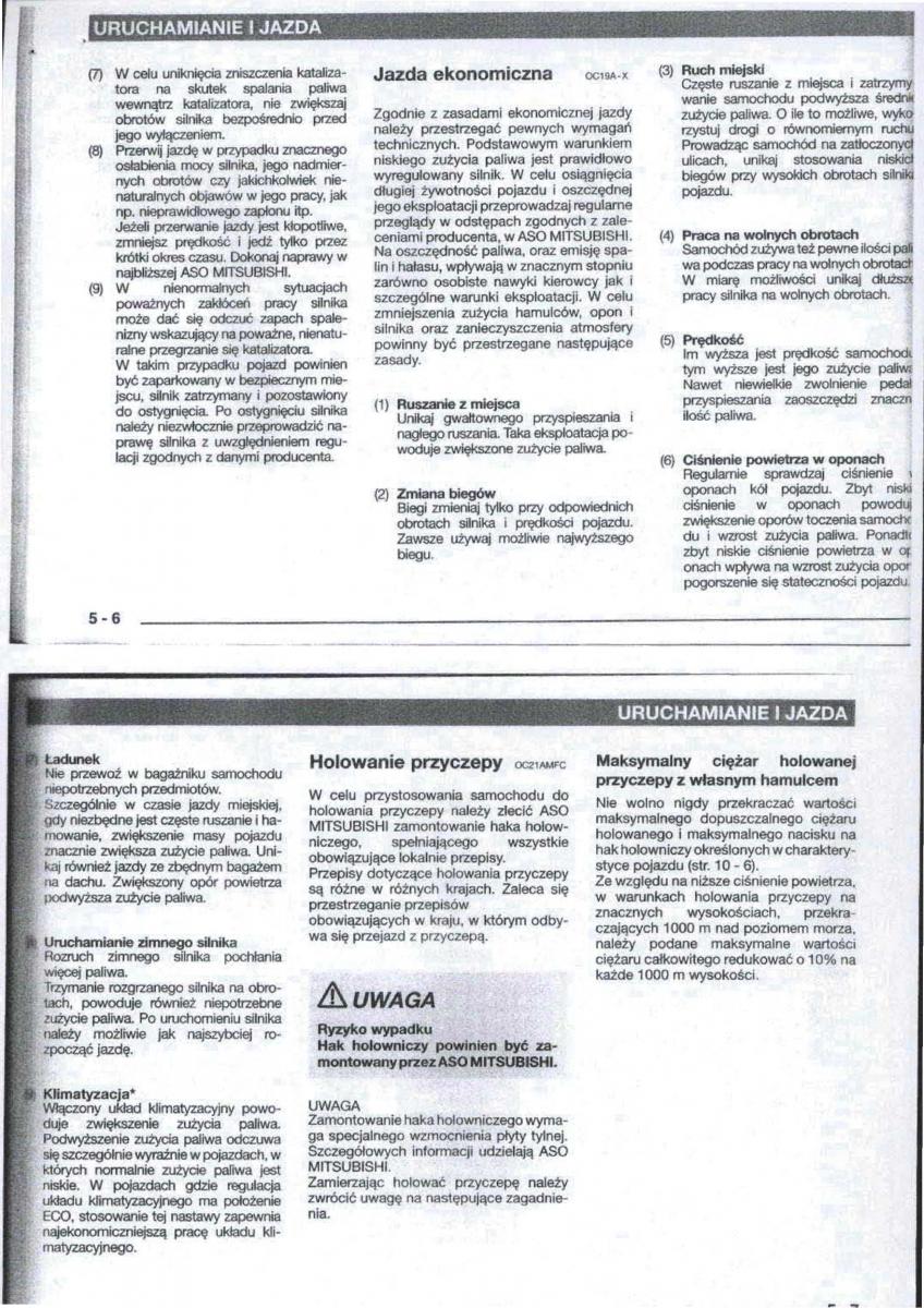 Mitsubishi Carisma instrukcja obslugi / page 40