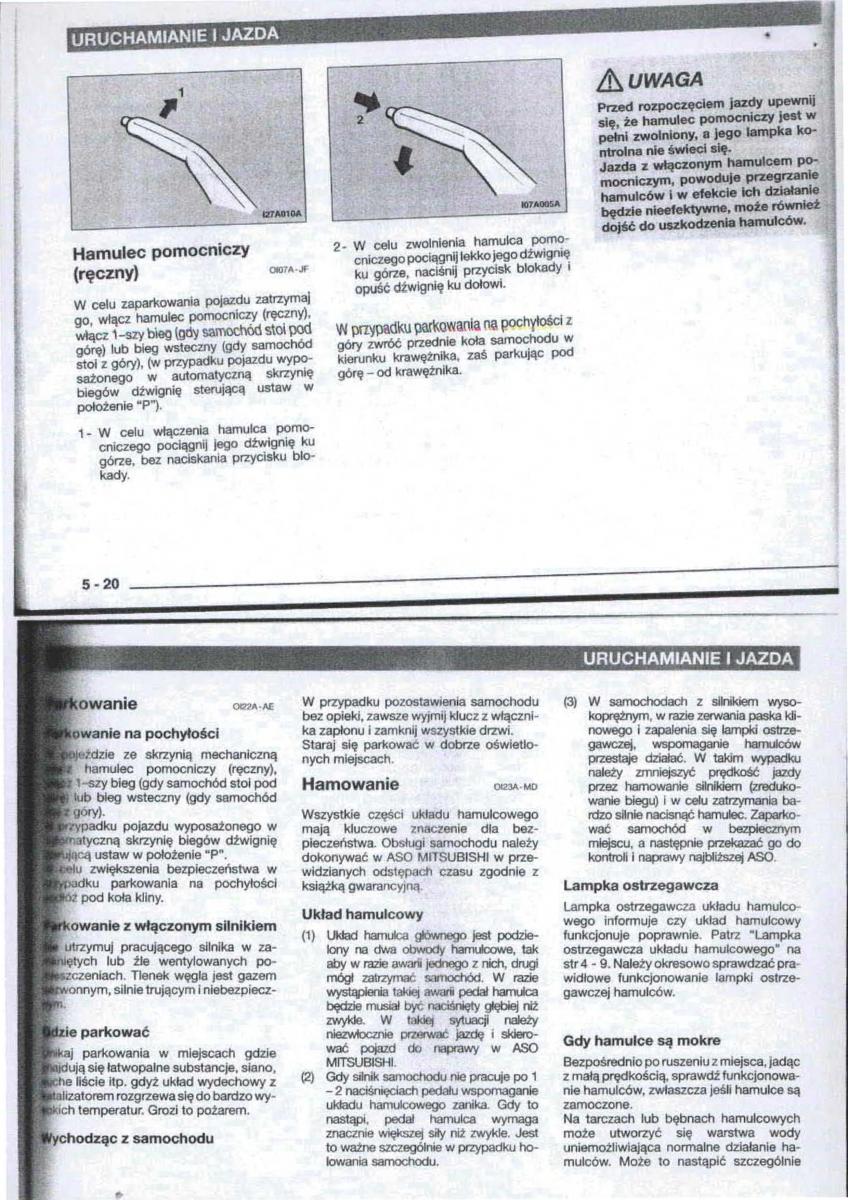 Mitsubishi Carisma instrukcja obslugi / page 47