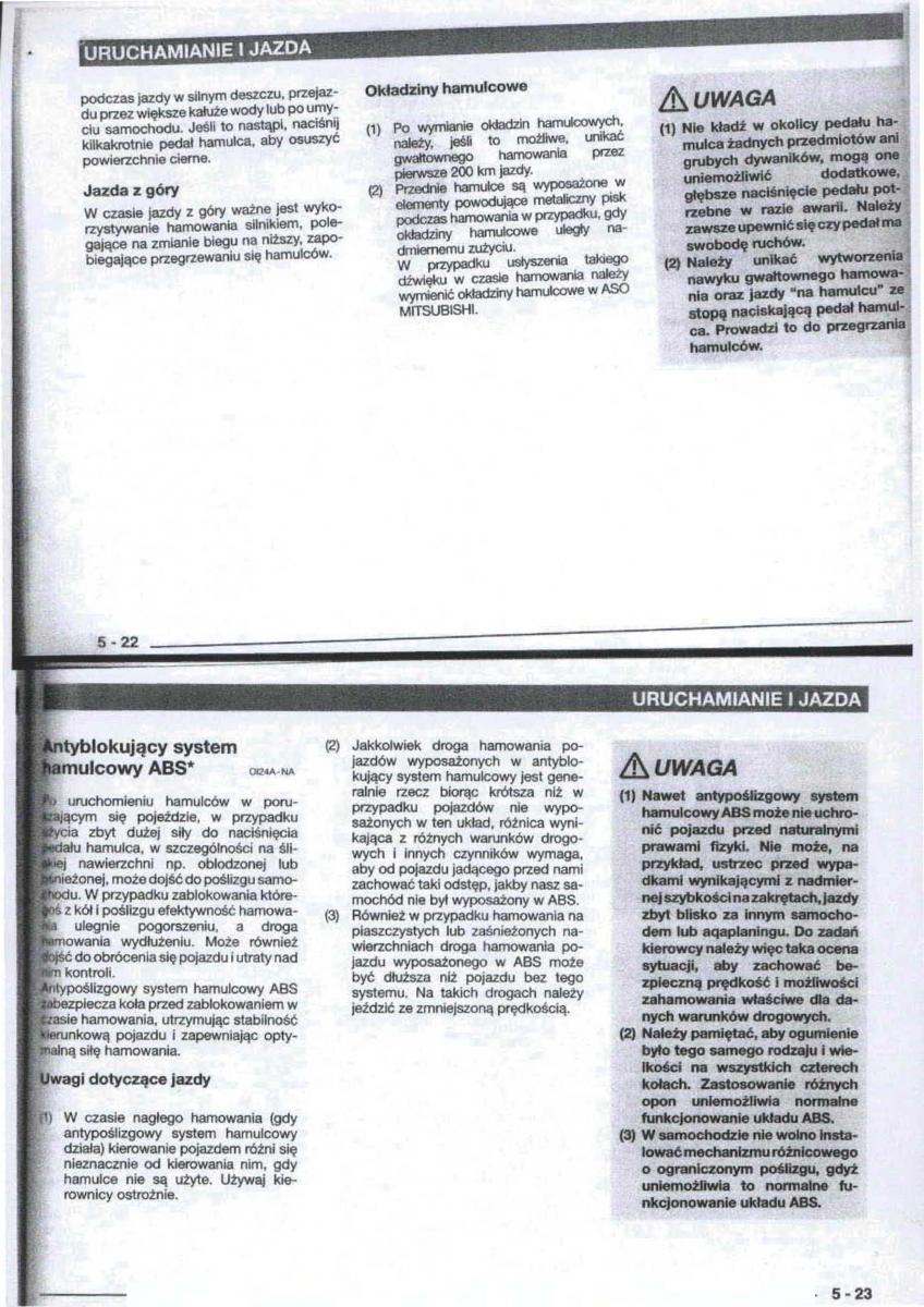 Mitsubishi Carisma instrukcja obslugi / page 48