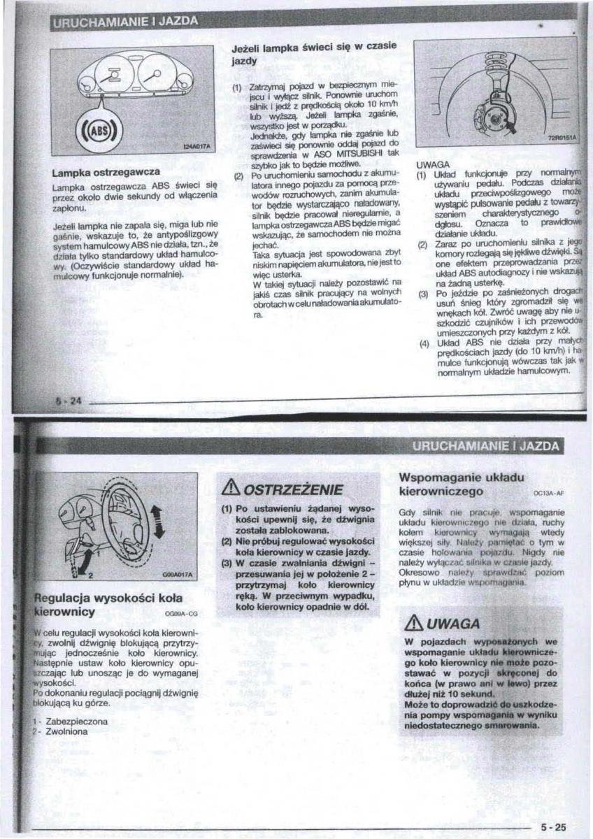 Mitsubishi Carisma instrukcja obslugi / page 49