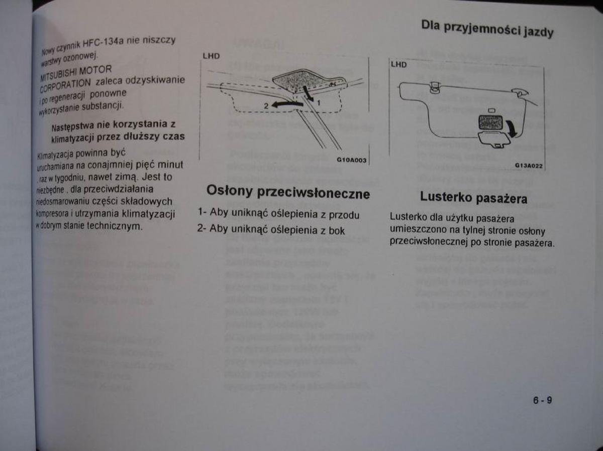 Mitsubishi Colt V 5 CJO instrukcja obslugi / page 97