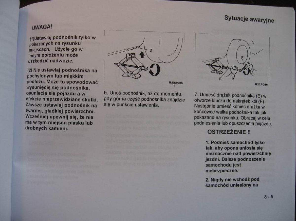 Mitsubishi Colt V 5 CJO instrukcja obslugi / page 115