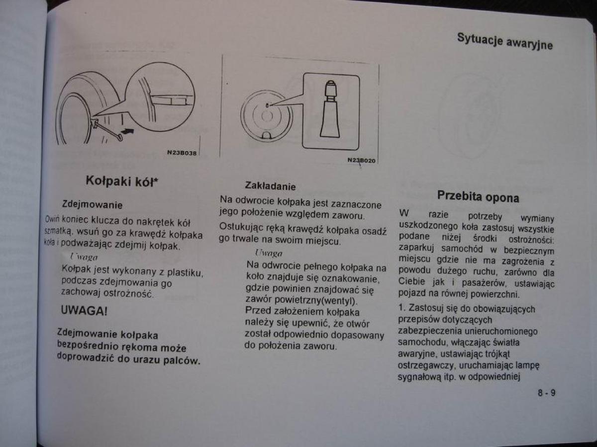 Mitsubishi Colt V 5 CJO instrukcja obslugi / page 119