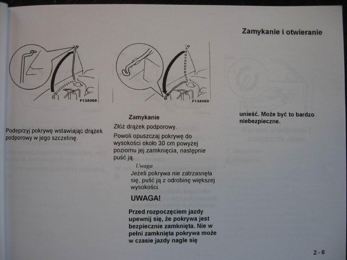 Mitsubishi Colt V 5 CJO instrukcja obslugi / page 15