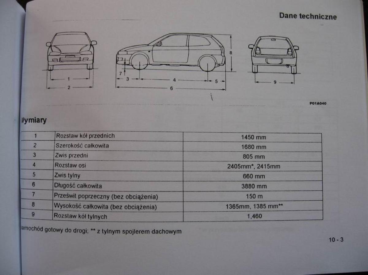 Mitsubishi Colt V 5 CJO instrukcja obslugi / page 162