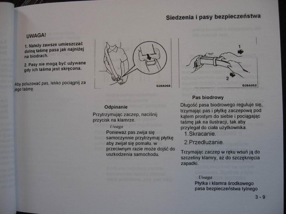 Mitsubishi Colt V 5 CJO instrukcja obslugi / page 31