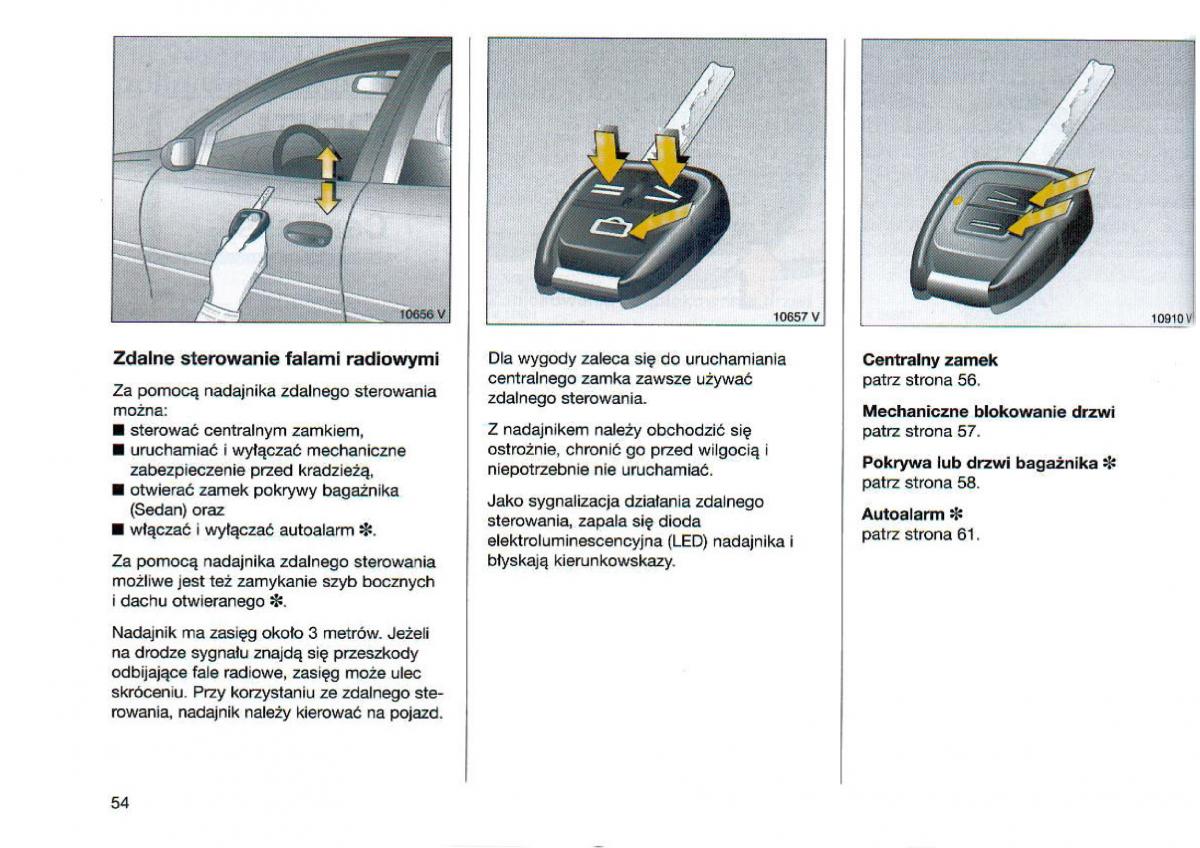 Opel Omega Vauxhall Omega B FL instrukcja obslugi / page 55