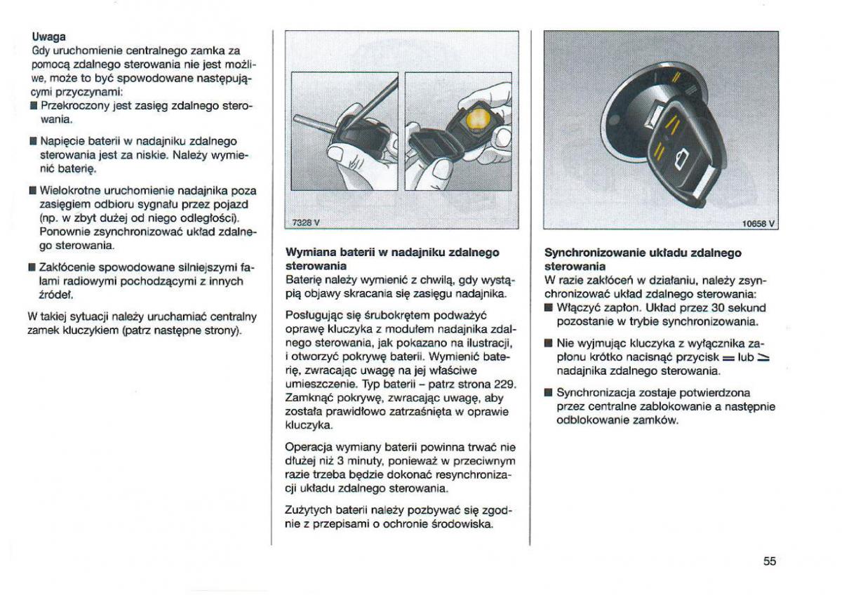 Opel Omega Vauxhall Omega B FL instrukcja obslugi / page 56