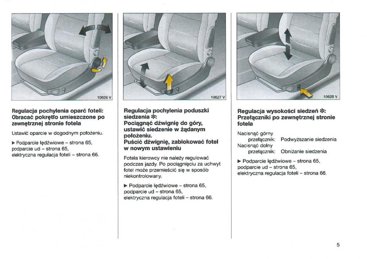 Opel Omega Vauxhall Omega B FL instrukcja obslugi / page 6