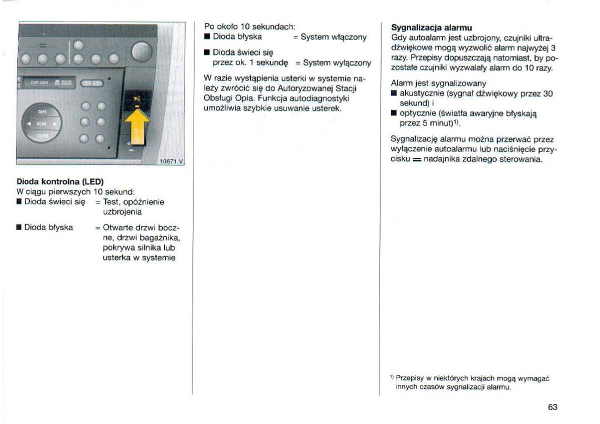 Opel Omega Vauxhall Omega B FL instrukcja obslugi / page 64