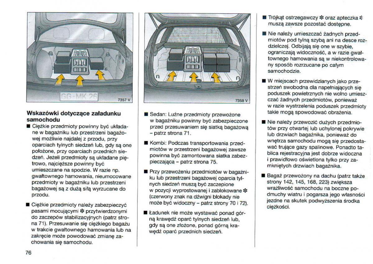 Opel Omega Vauxhall Omega B FL instrukcja obslugi / page 77