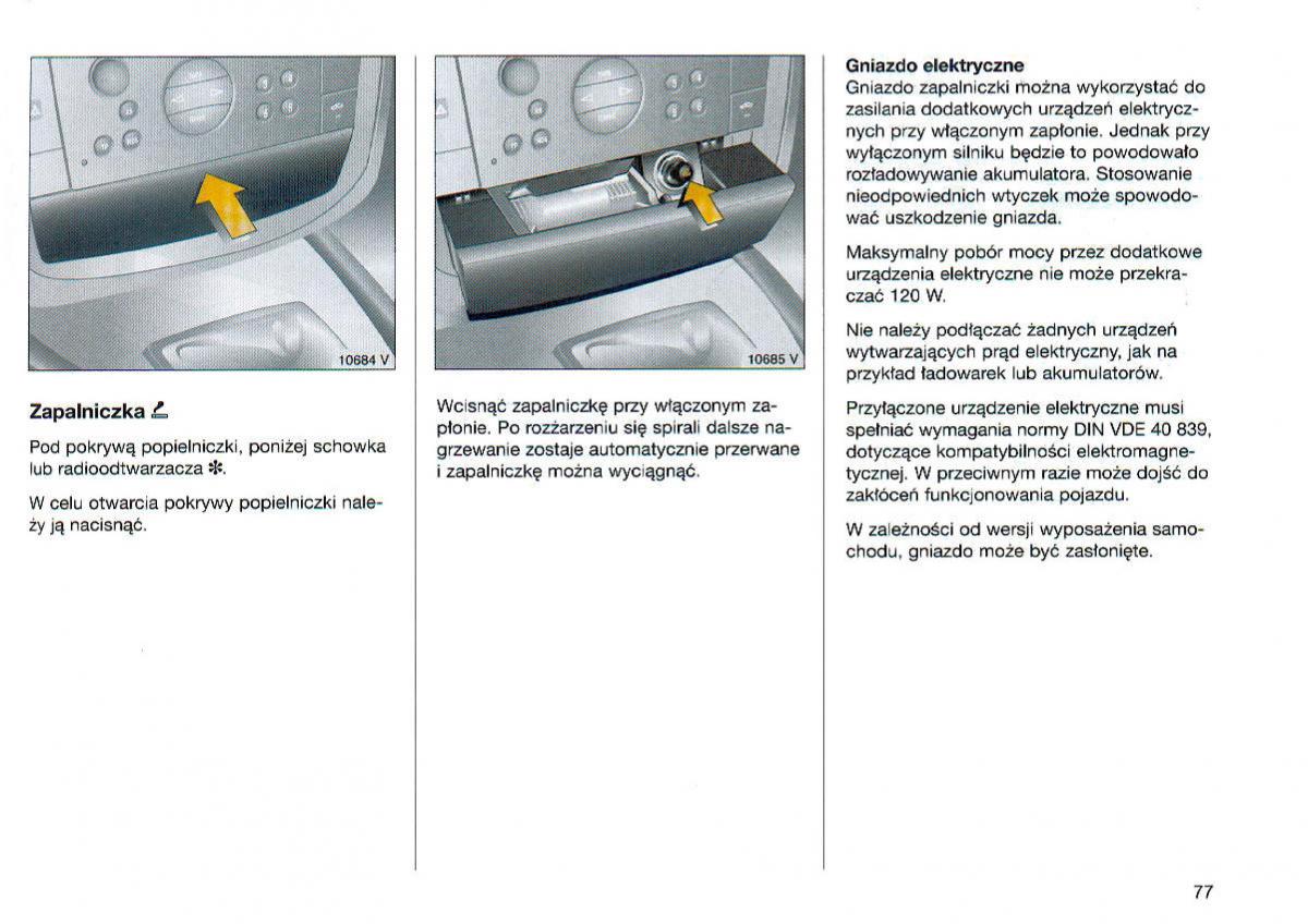 Opel Omega Vauxhall Omega B FL instrukcja obslugi / page 78