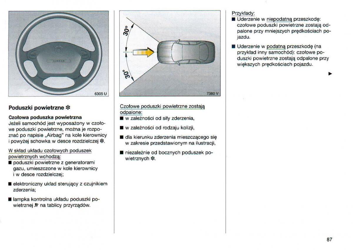 Opel Omega Vauxhall Omega B FL instrukcja obslugi / page 88