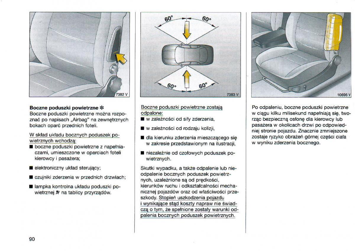 Opel Omega Vauxhall Omega B FL instrukcja obslugi / page 91