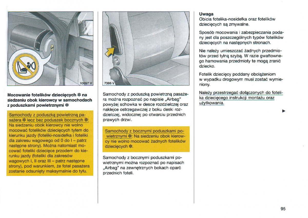 Opel Omega Vauxhall Omega B FL instrukcja obslugi / page 96