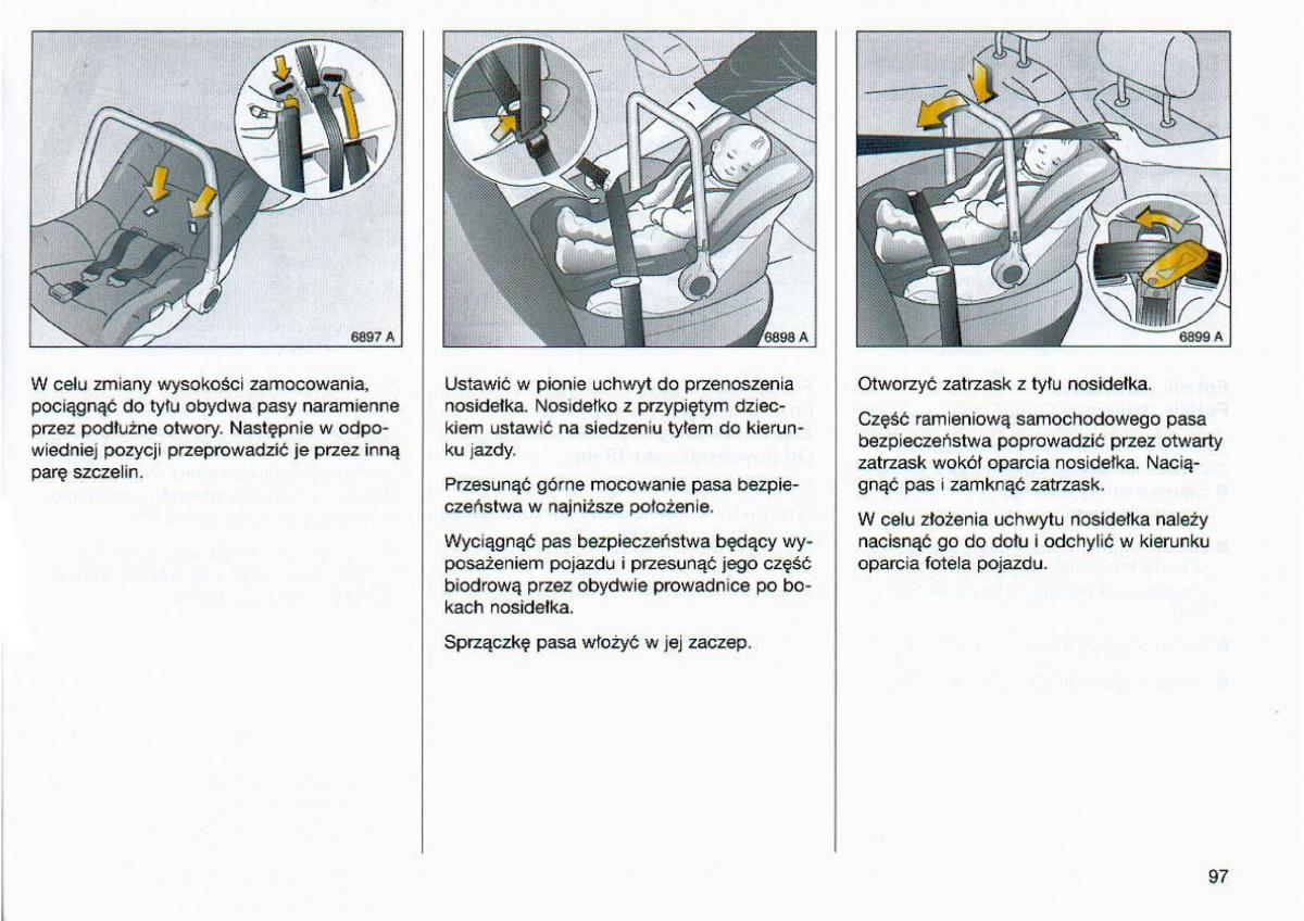 Opel Omega Vauxhall Omega B FL instrukcja obslugi / page 98