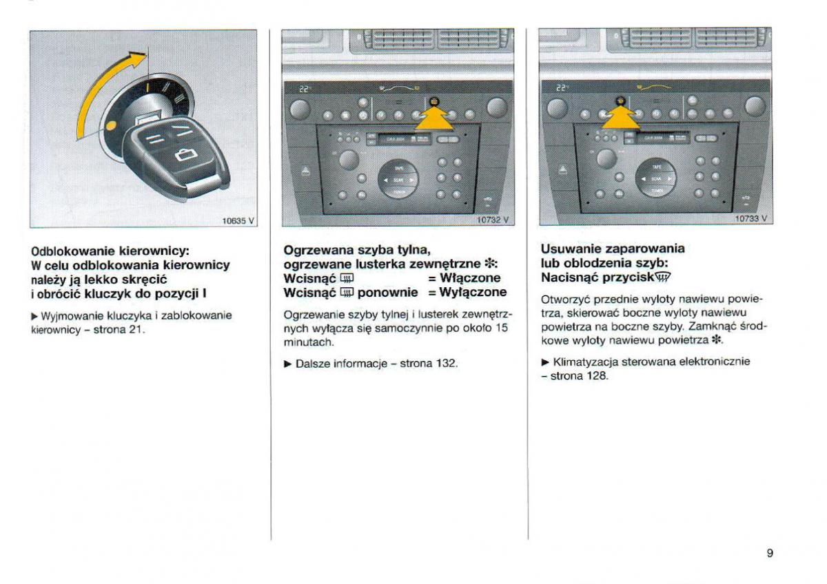 Opel Omega Vauxhall Omega B FL instrukcja obslugi / page 10