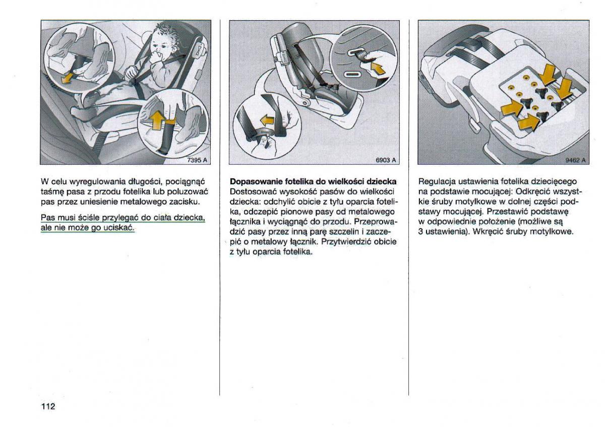 Opel Omega Vauxhall Omega B FL instrukcja obslugi / page 113