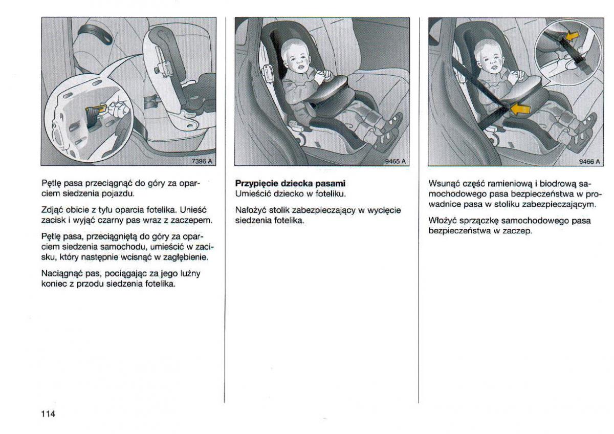 Opel Omega Vauxhall Omega B FL instrukcja obslugi / page 115