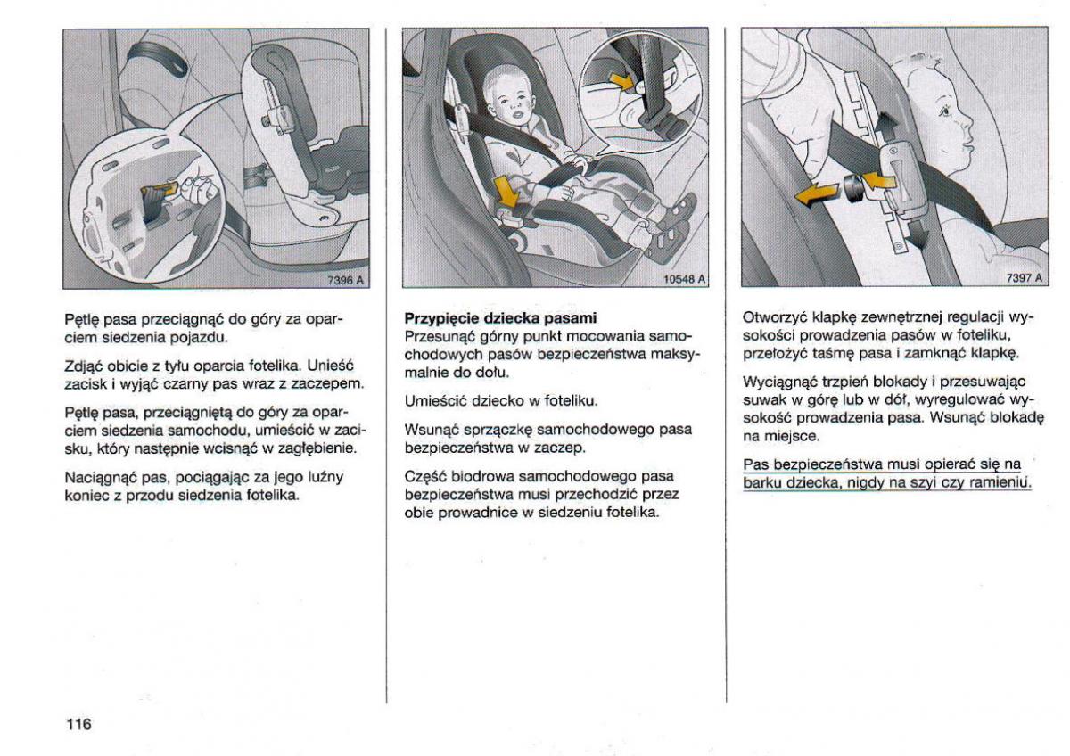 Opel Omega Vauxhall Omega B FL instrukcja obslugi / page 117