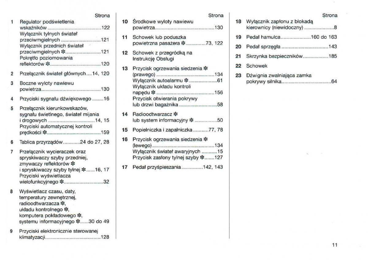 Opel Omega Vauxhall Omega B FL instrukcja obslugi / page 12