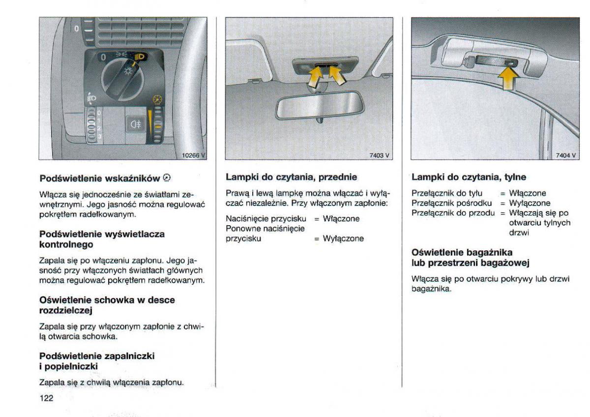 Opel Omega Vauxhall Omega B FL instrukcja obslugi / page 123