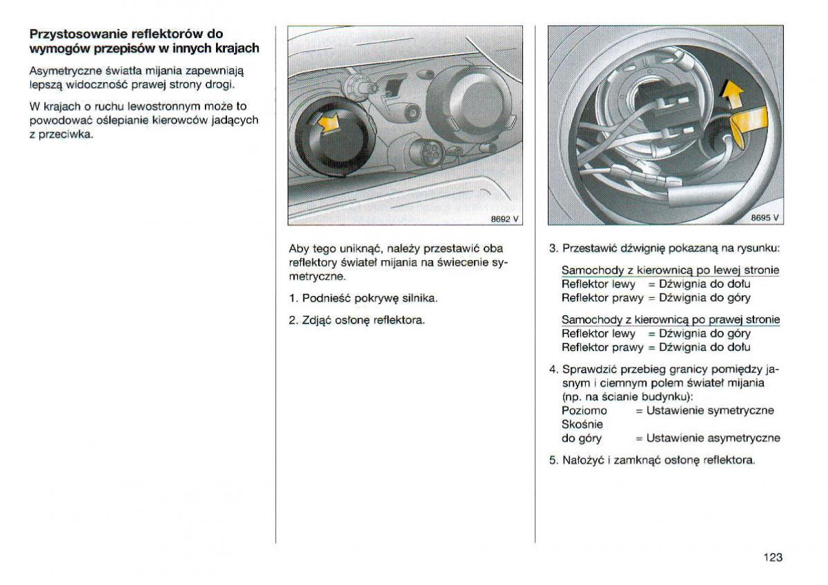 Opel Omega Vauxhall Omega B FL instrukcja obslugi / page 124