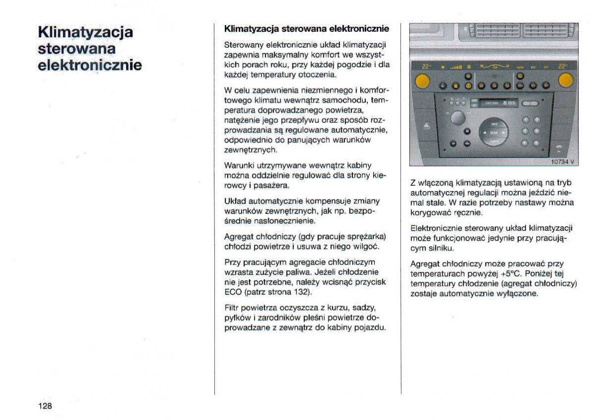 Opel Omega Vauxhall Omega B FL instrukcja obslugi / page 129