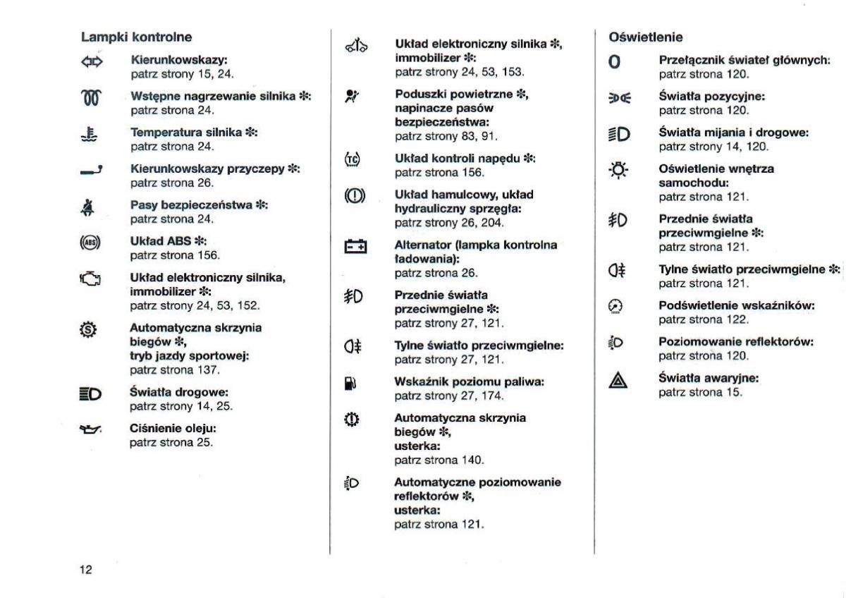 Opel Omega Vauxhall Omega B FL instrukcja obslugi / page 13